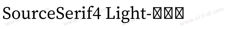 SourceSerif4 Light字体转换